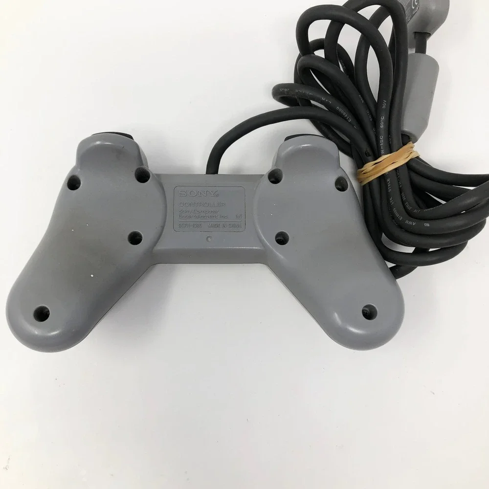 Sony SCPH-1080 Wired Game Controller Gray Tested Working